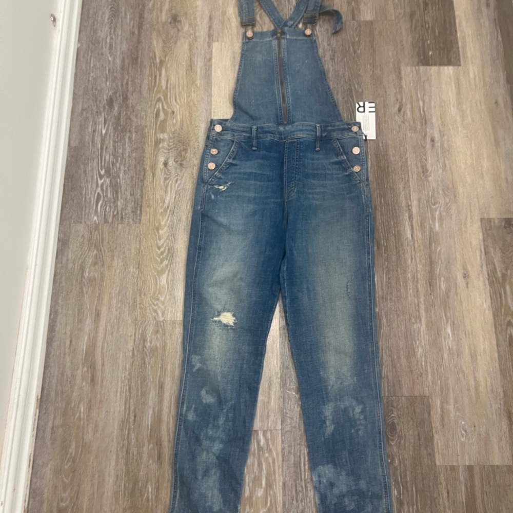 MOTHER Women's Blue Denim Overalls SOLD OUT
